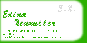 edina neumuller business card